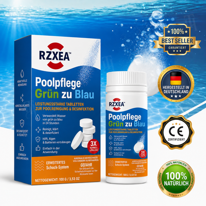 🏆 Neues Upgrade | RZXEA™ Poolpflege Grün zu Blau