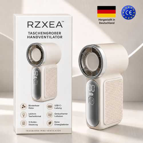 🏆 Neues Upgrade | RZXEA™ Taschengrober Handventilator