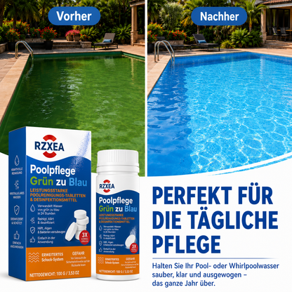 🏆 Neues Upgrade | RZXEA™ Poolpflege Grün zu Blau