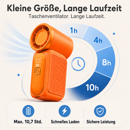 🏆 Neues Upgrade | RZXEA™ Taschengrober Handventilator