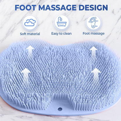 AEXZR® Duschpad für doppelte Verwendung: Peeling und Massage