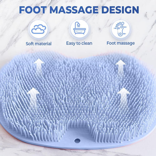 AEXZR® Duschpad für doppelte Verwendung: Peeling und Massage