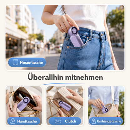 🏆 Neues Upgrade | RZXEA™ Taschengrober Handventilator
