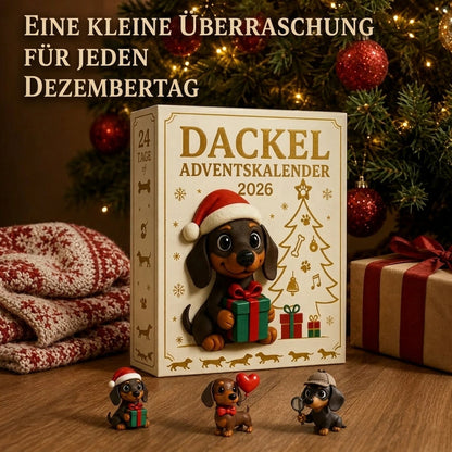 【Letzte Stunde – 50 % Rabatt】🎁2026 Dackel-Adventskalender – Überraschungsbox💕🐶