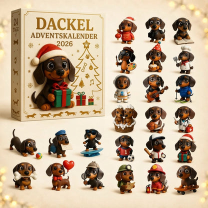 【Letzte Stunde – 50 % Rabatt】🎁2026 Dackel-Adventskalender – Überraschungsbox💕🐶