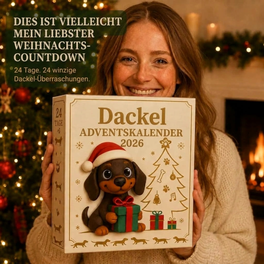 【Letzte Stunde – 50 % Rabatt】🎁2026 Dackel-Adventskalender – Überraschungsbox💕🐶