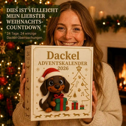 【Letzte Stunde – 50 % Rabatt】🎁2026 Dackel-Adventskalender – Überraschungsbox💕🐶
