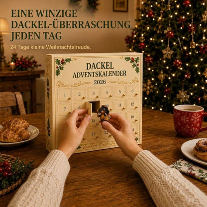 【Letzte Stunde – 50 % Rabatt】🎁2026 Dackel-Adventskalender – Überraschungsbox💕🐶