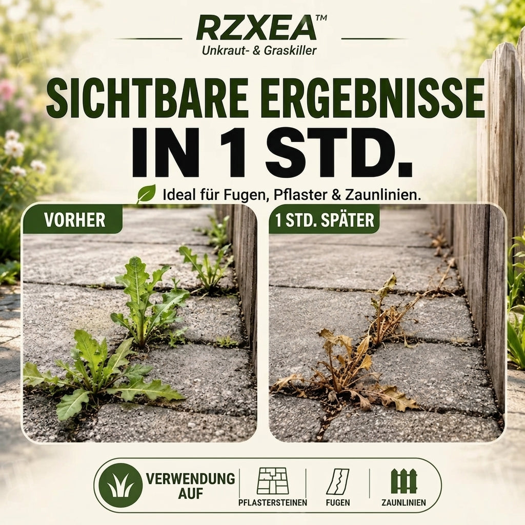 🏆 Neues Upgrade | RZXEA™ Gebrauchsfertiger Unkraut und Grasvernichter