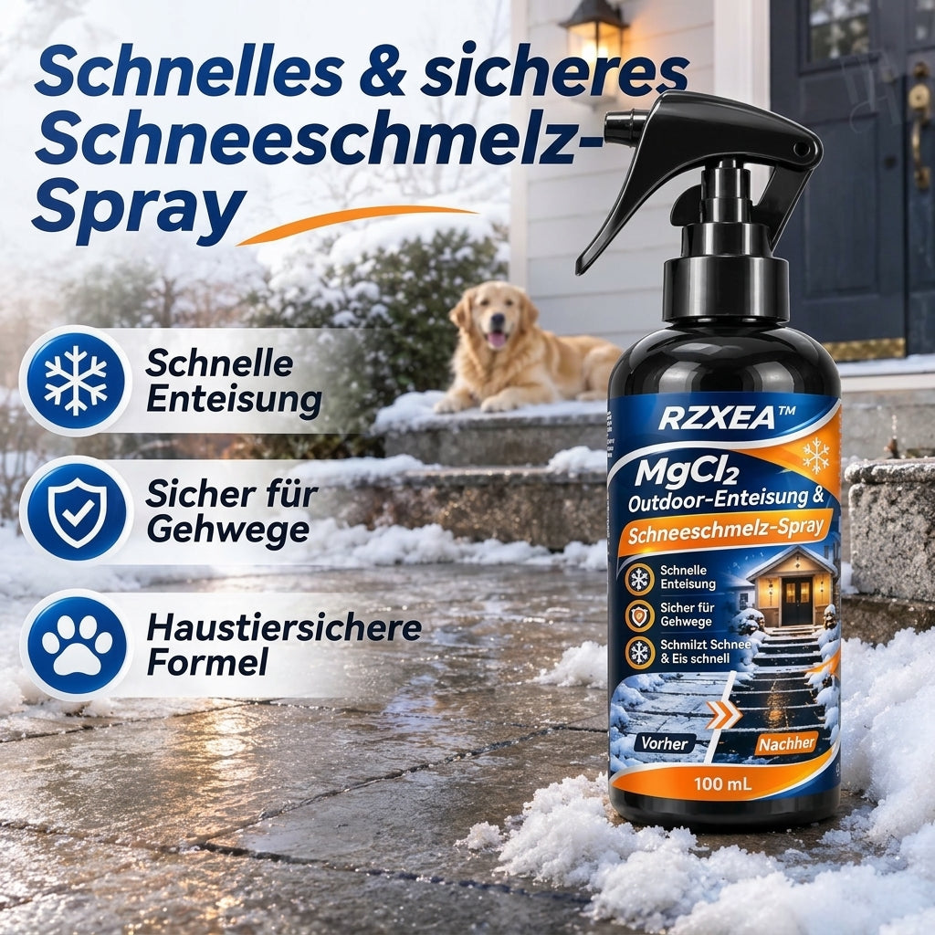 🏆 Neues Upgrade | RZXEA™ MgCl₂ Sprühmittel zum Enteisen und Schneeschmelzen im Außenbereich