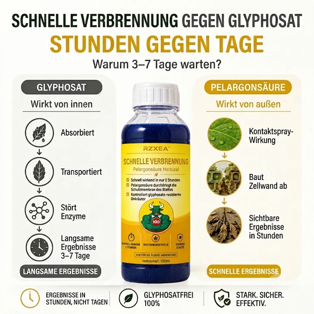 🏆 Neues Upgrade | RZXEA™ Schnelle Verbrennung Pelargonsäure Herbizid