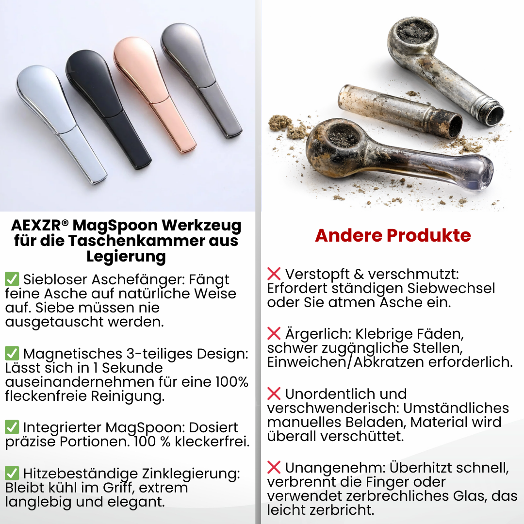 [Offizieller Shop] AEXZR® MagSpoon Legierungs-Taschenkammerwerkzeug