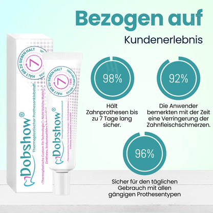 Dobshow® 7-Tage-Thermoplastischer Klebstoff 🛡️ Wasserdicht Individuell anpassbar | Dobshow® Thermoplastischer Prothesenklebstoff
