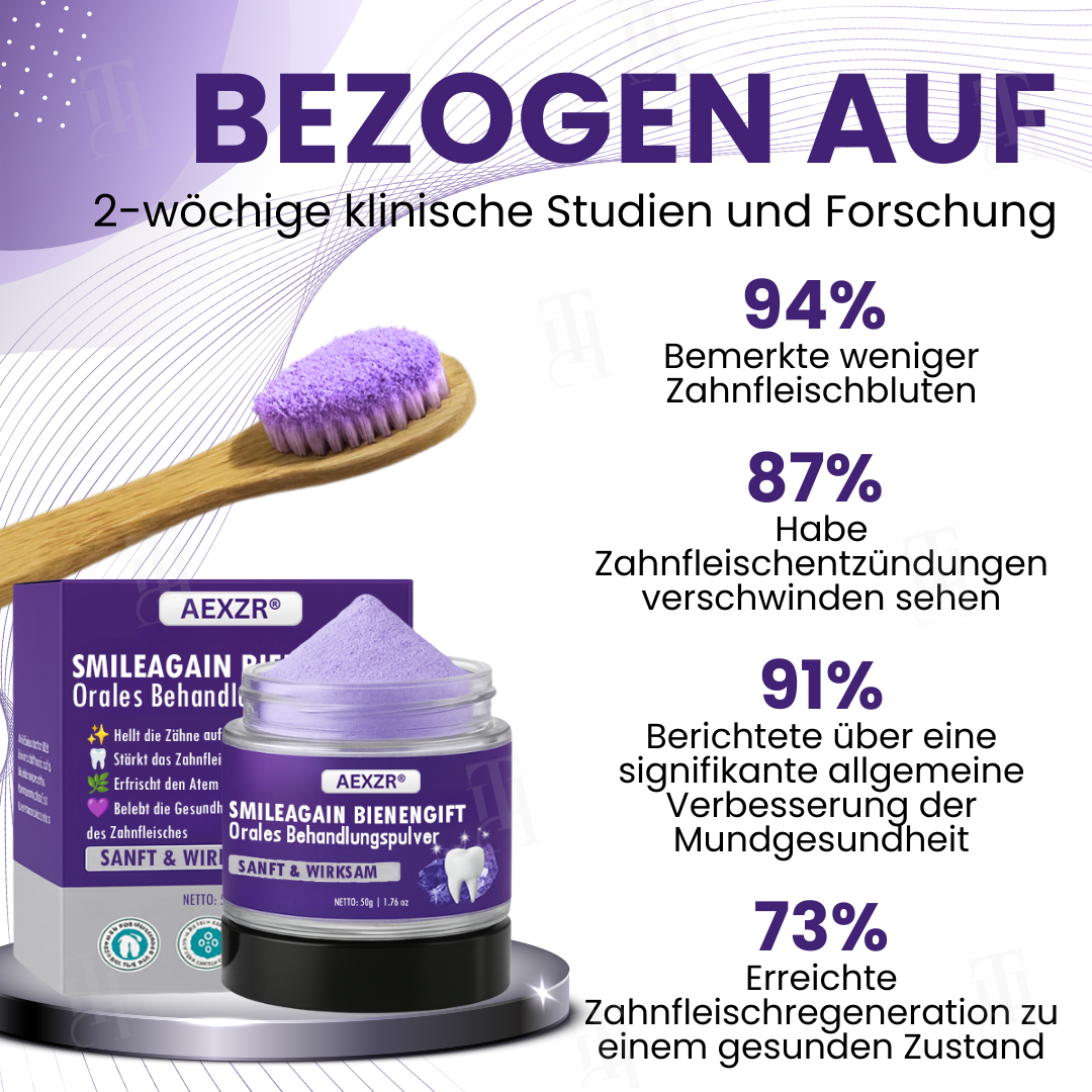 🌟 Offizieller Shop | AEXZR® Smileagain Bienengift Orales Behandlungspulver
