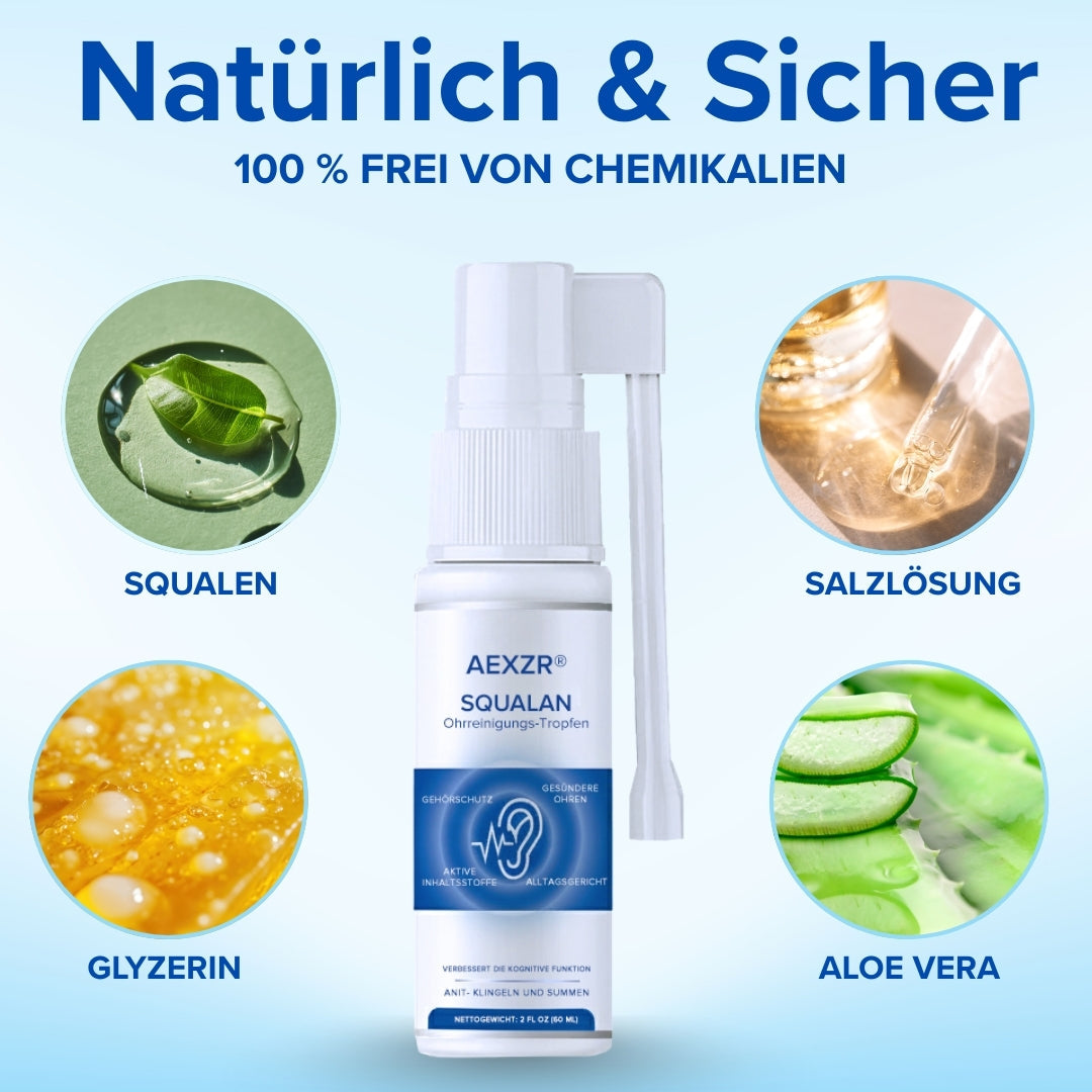 🌟 Offizieller Shop | AEXZR® Squalan-Ohrreinigungs-Tropfen
