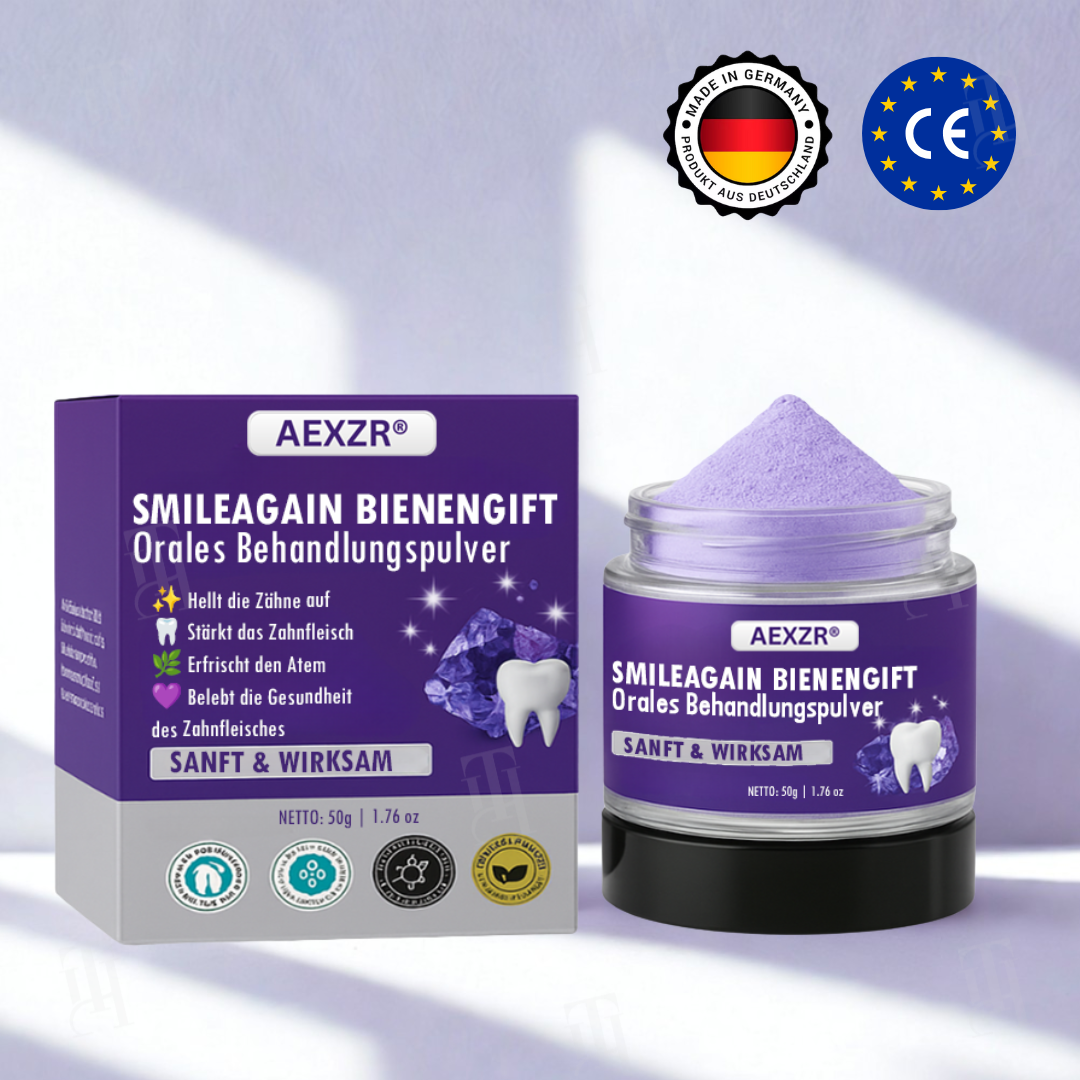 🌟 Offizieller Shop | AEXZR® Smileagain Bienengift Orales Behandlungspulver