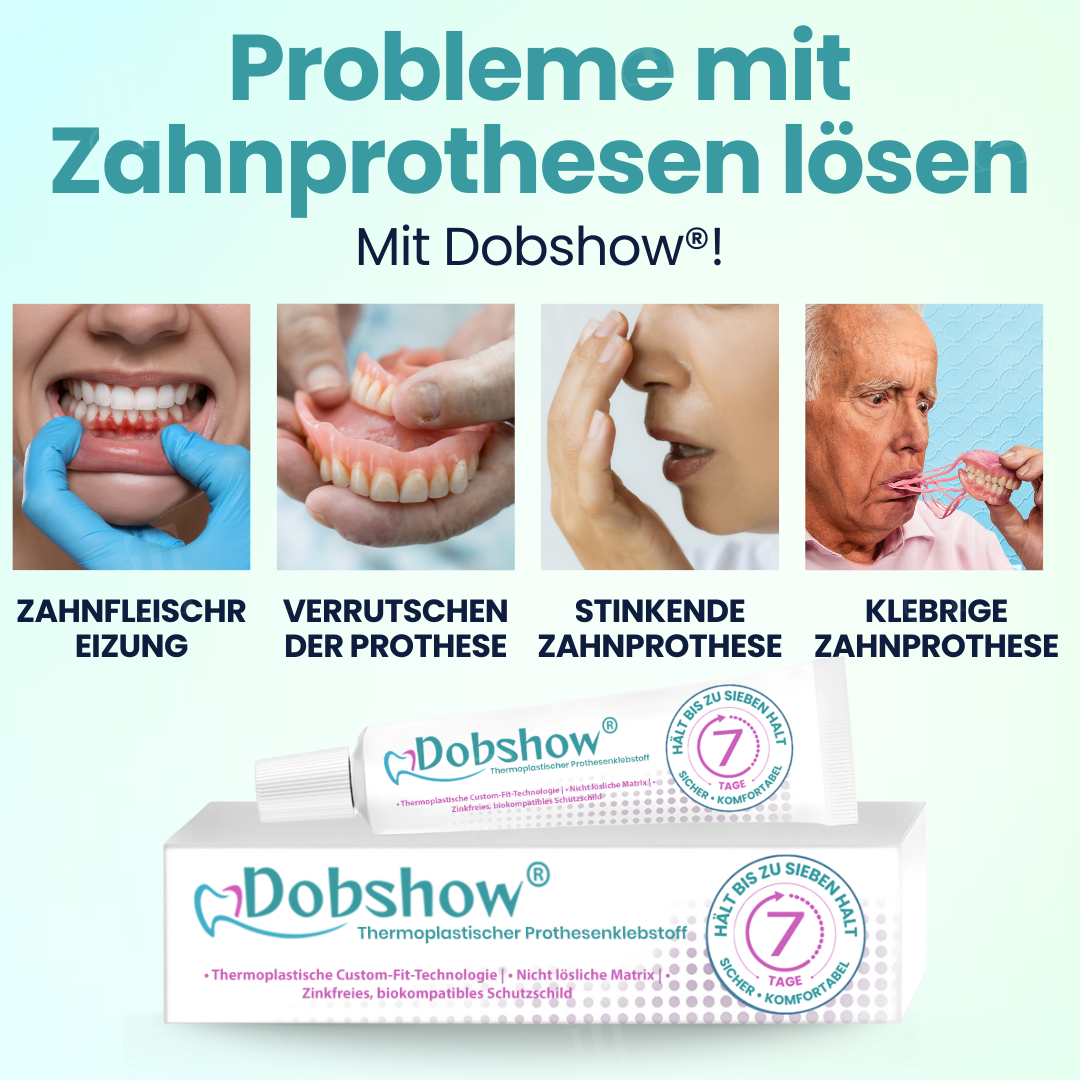 Dobshow® 7-Tage-Thermoplastischer Klebstoff 🛡️ Wasserdicht Individuell anpassbar | Dobshow® Thermoplastischer Prothesenklebstoff