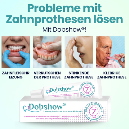 Dobshow® 7-Tage-Thermoplastischer Klebstoff 🛡️ Wasserdicht Individuell anpassbar | Dobshow® Thermoplastischer Prothesenklebstoff