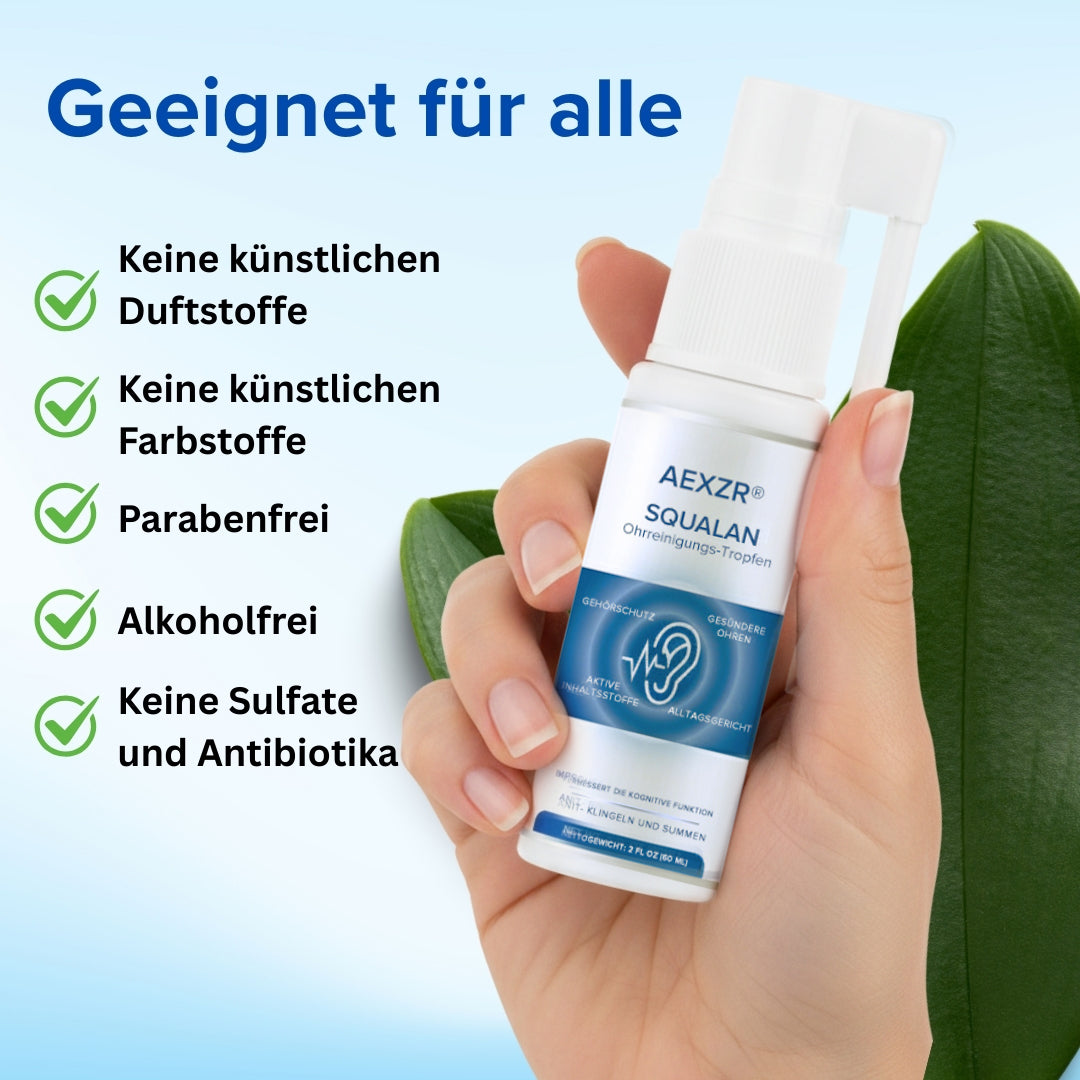 🌟 Offizieller Shop | AEXZR® Squalan-Ohrreinigungs-Tropfen