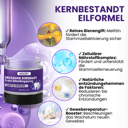 🌟 Offizieller Shop | AEXZR® Smileagain Bienengift Orales Behandlungspulver