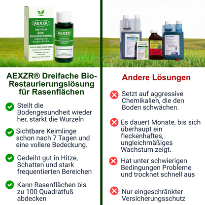 🌟 Offizieller Shop | AEXZR® Dreifache Bio-Restaurierungslösung für Rasen