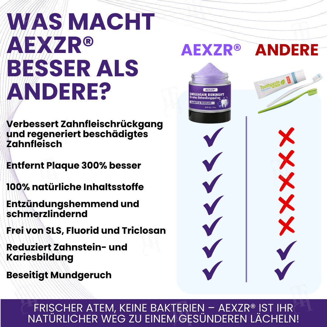 🌟 Offizieller Shop | AEXZR® Smileagain Bienengift Orales Behandlungspulver