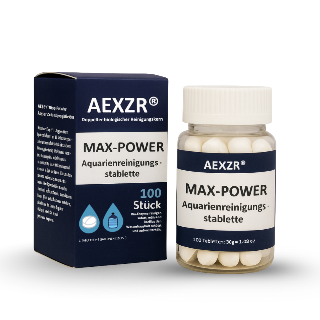 🌟 Offizieller Shop | AEXZR® Max-Power Aquarienreinigungstablette