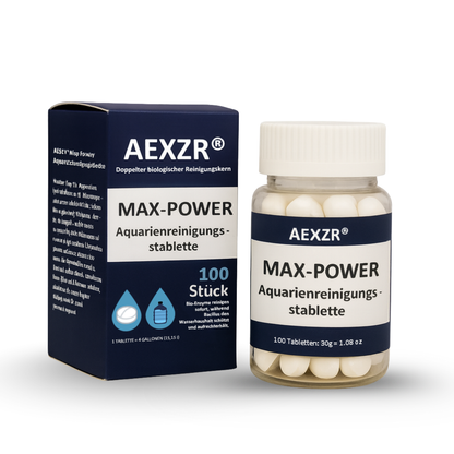 🌟 Offizieller Shop | AEXZR® Max-Power Aquarienreinigungstablette
