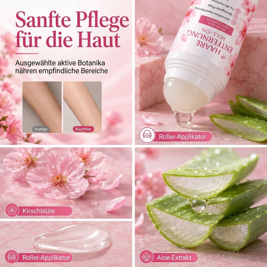 Sanfte, glatte Haarentfernung am Körper mit Roll-on