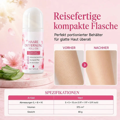 Sanfte, glatte Haarentfernung am Körper mit Roll-on