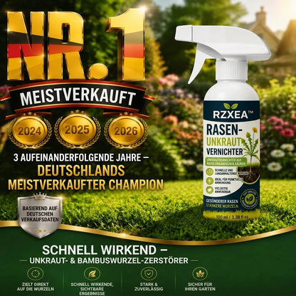 🏆 Neues Upgrade | RZXEA™ – Schnell wirkendes, natürliches Sprühmittel gegen Unkraut und Gras im Rasen