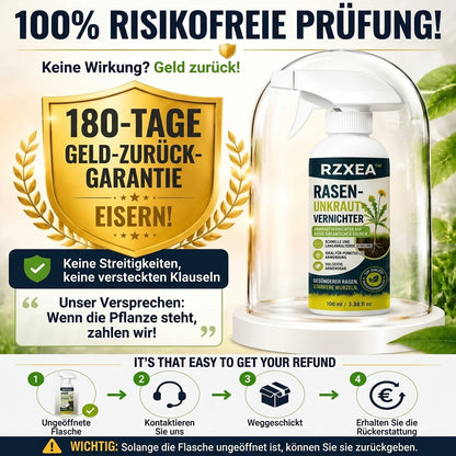 🏆 Neues Upgrade | RZXEA™ – Schnell wirkendes, natürliches Sprühmittel gegen Unkraut und Gras im Rasen
