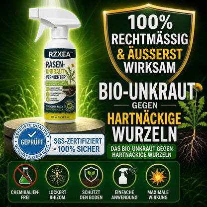 🏆 Neues Upgrade | RZXEA™ – Schnell wirkendes, natürliches Sprühmittel gegen Unkraut und Gras im Rasen