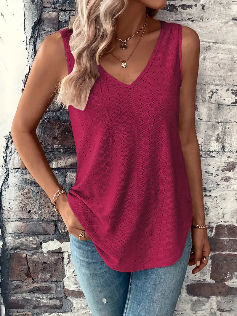 Sfrcord® Tanktop mit Ösenmuster