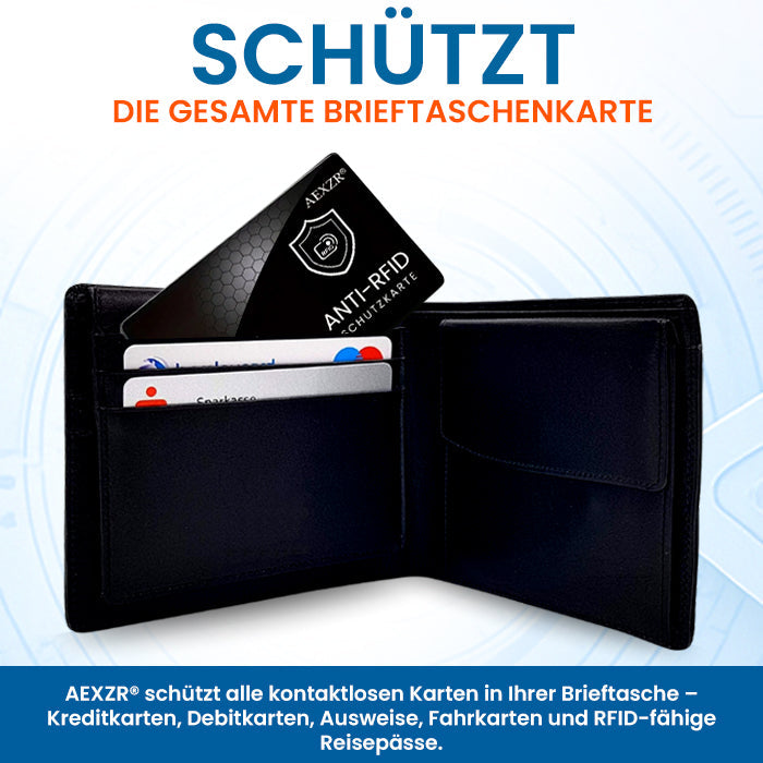 🌟 Offizieller Shop | AEXZR® Anti-RFID-Schutzkarte