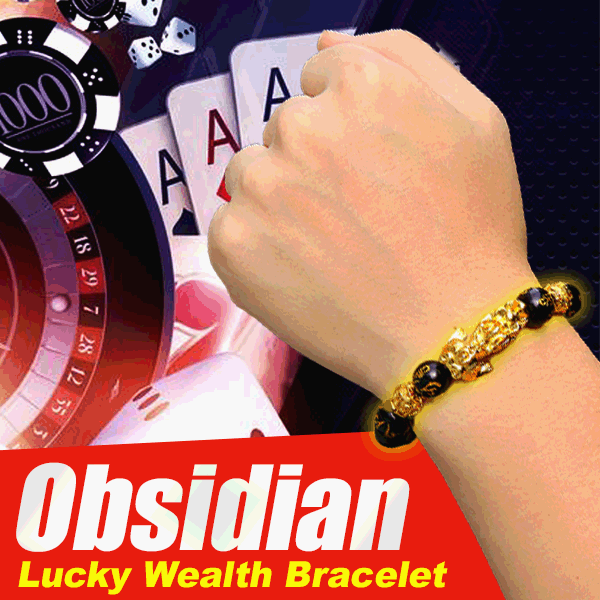 AEXZR® Obsidian Glücksarmband für Wohlstand