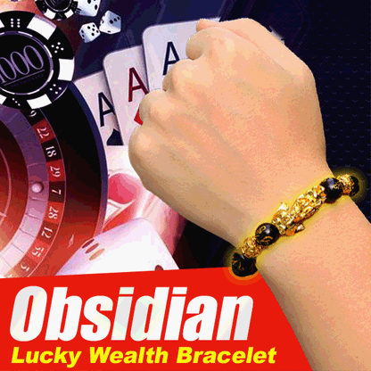 AEXZR® Obsidian Glücksarmband für Wohlstand
