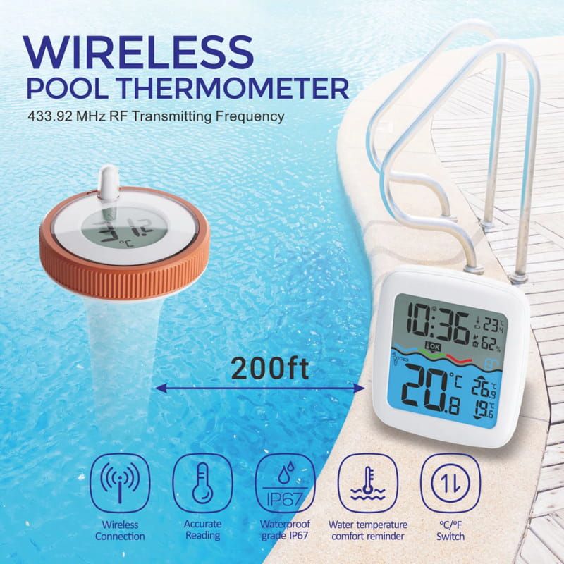 RZXEA™  Drahtloses Poolthermometer