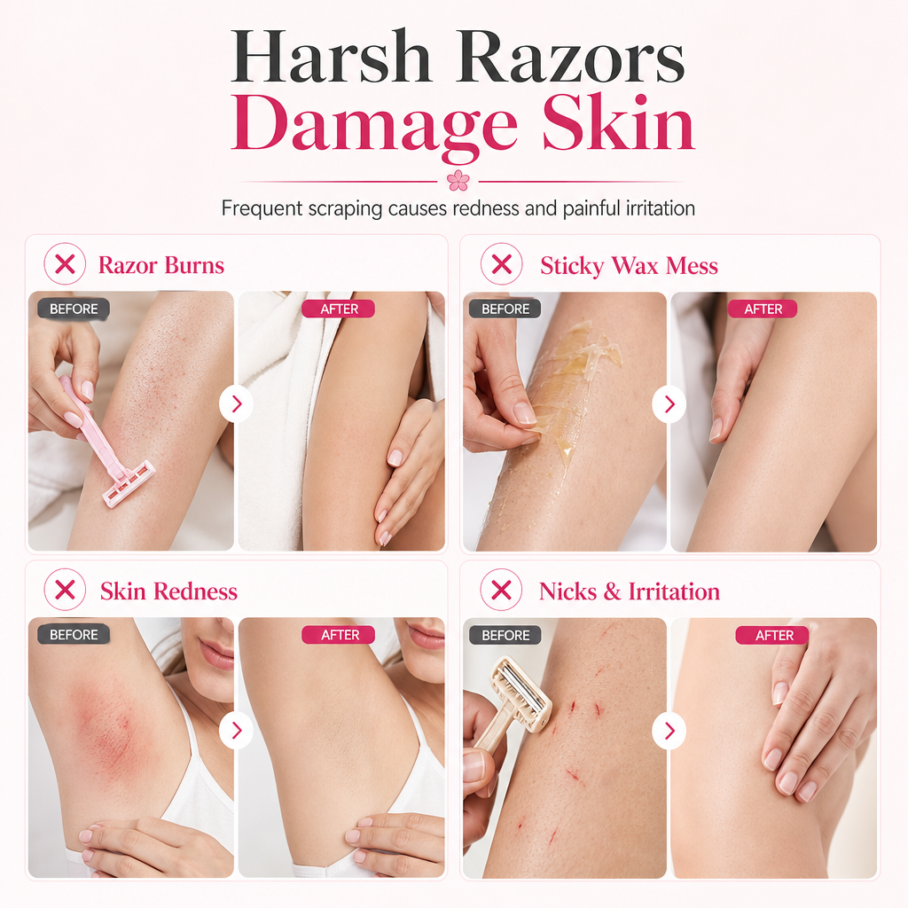 💥 Jetzt 50% sparen! Sanfter Roll-On für die schonende Körperhaarentfernung – sanft zur Haut, einfach auftragen & ideal für empfindliche Haut 🌿